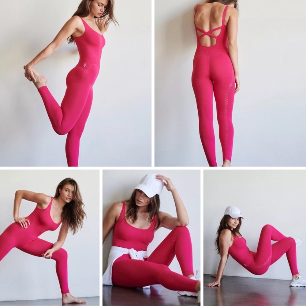 FREE PEOPLE GOOD KARMA ATHLETIC WORKOUT ONESIE - Picture 3 of 8